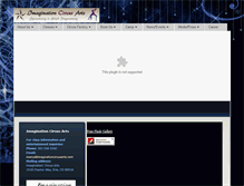 Tablet Screenshot of imaginationcircusarts.com